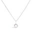 Collar de Colgante Halo de Amatista Púrpura y Diamante en Oro Blanco de 10K