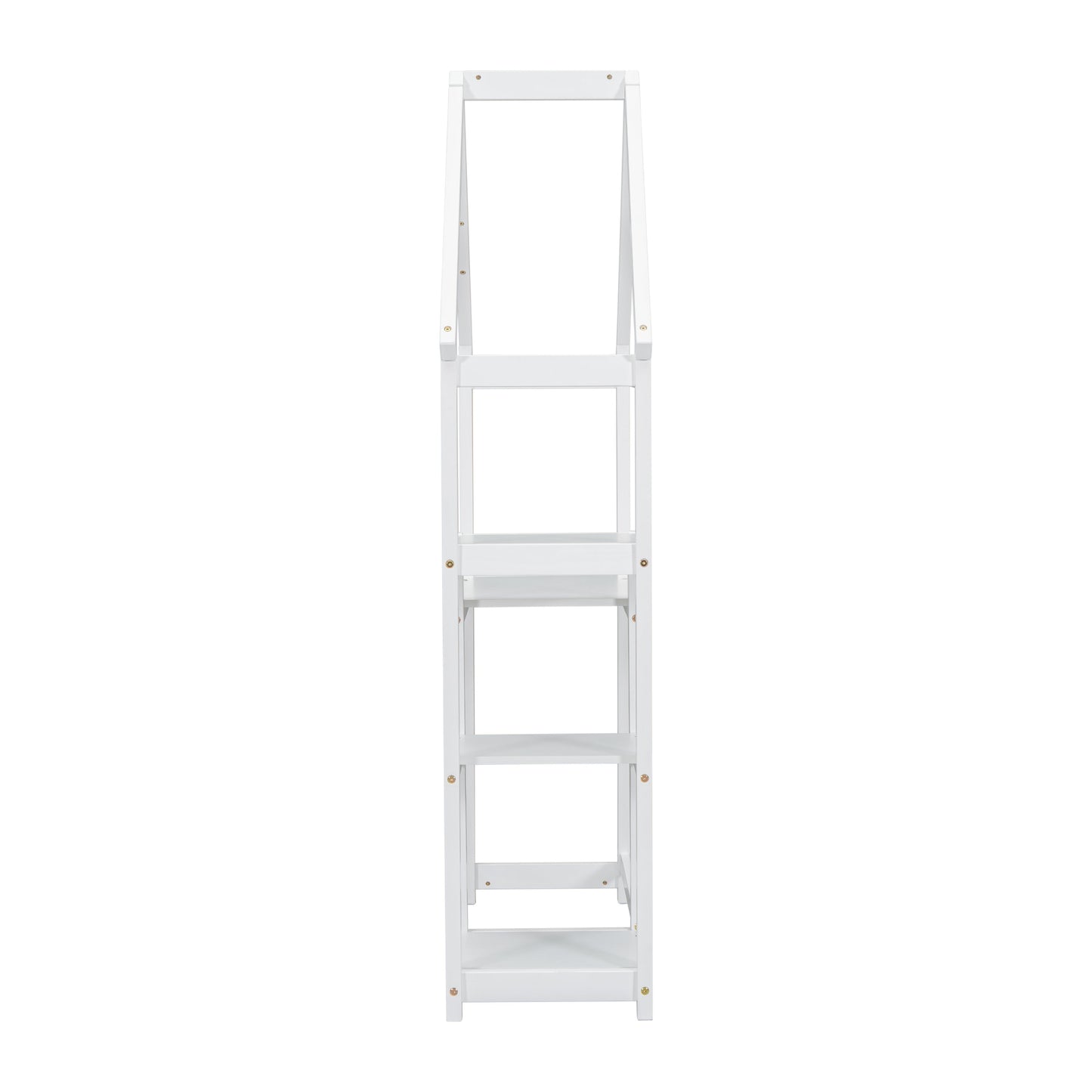 House-shaped Wooden writing Desk,Kids study Table,Bookshelf & Toy Storage,White - Korvel