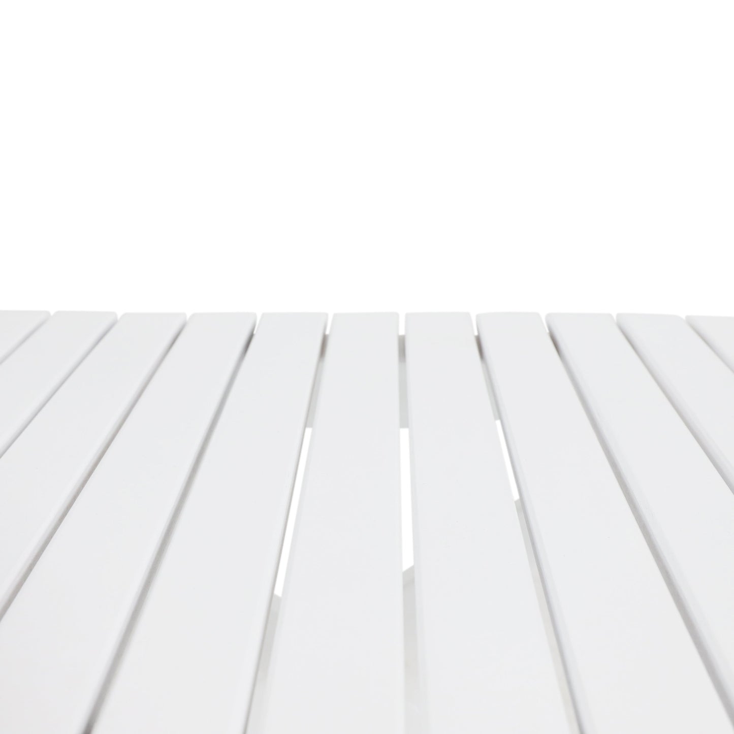 Elegant Outdoor Folding Wooden Side Table - White