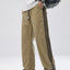 Men's Plus Size Drawstring Wide Leg Pants with Side Stripes