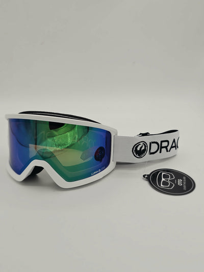 DRAGON PXV Goggles with LumaLens - Bonus Lens Included (DX3-WHITE/LLGREENION) - Korvel