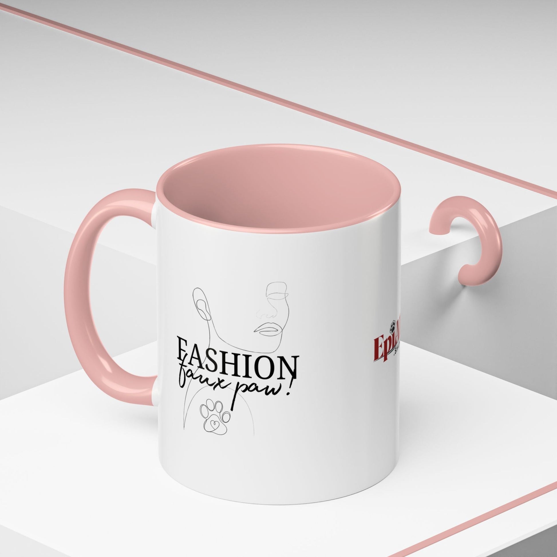 Stylish Faux Paw Accent Coffee Mug - Perfect for Your Brew (11oz & 15oz) - Korvel