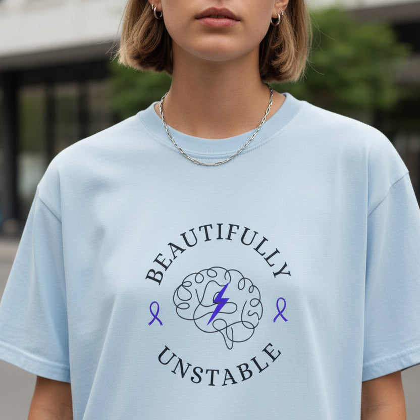 Beautifully Unstable Unisex T-Shirt – Epilepsy Awareness
