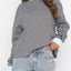 Striped Oversized Round Neck Sweatshirt