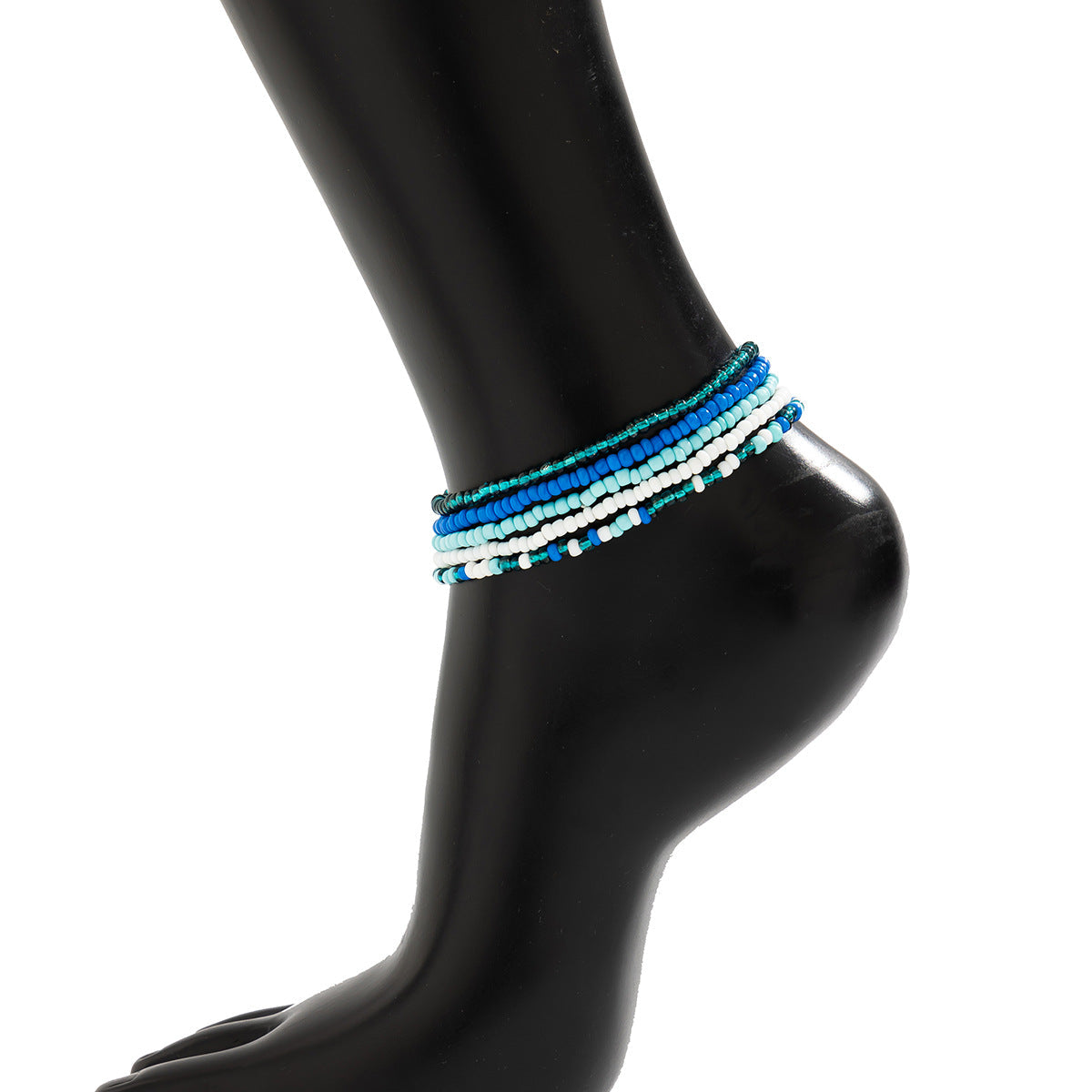 Melad Color Summer Beach Rice Bead Anklet - Versatile Stacking Chain