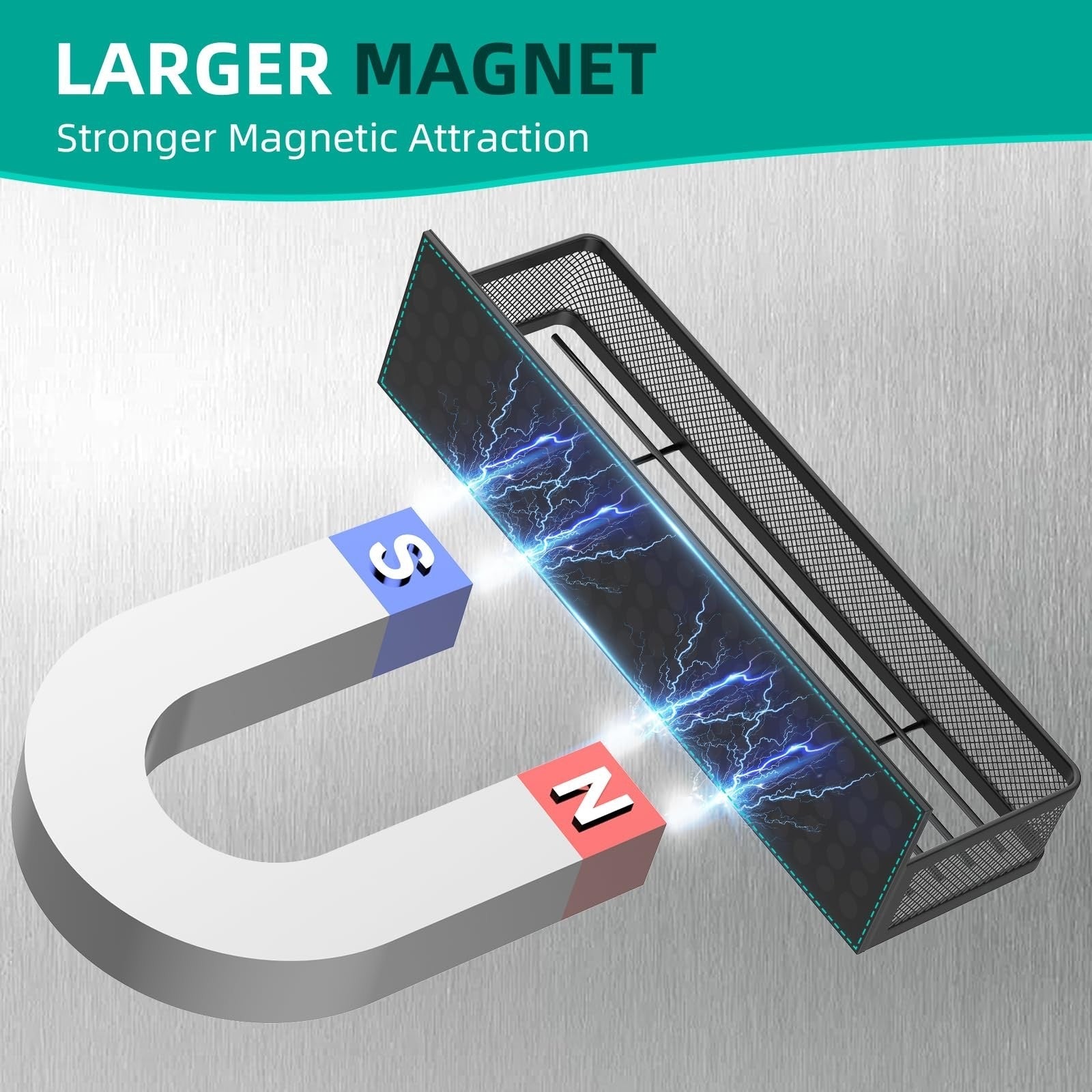 New Magnetic Shelf Moveable Magnetic Fridge Organizer  Rack Seasoning Organizer Spice Rack for Refrigerator - Korvel