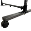 Heavy-Duty Rolling Clothes Hanger with Wheels - Black