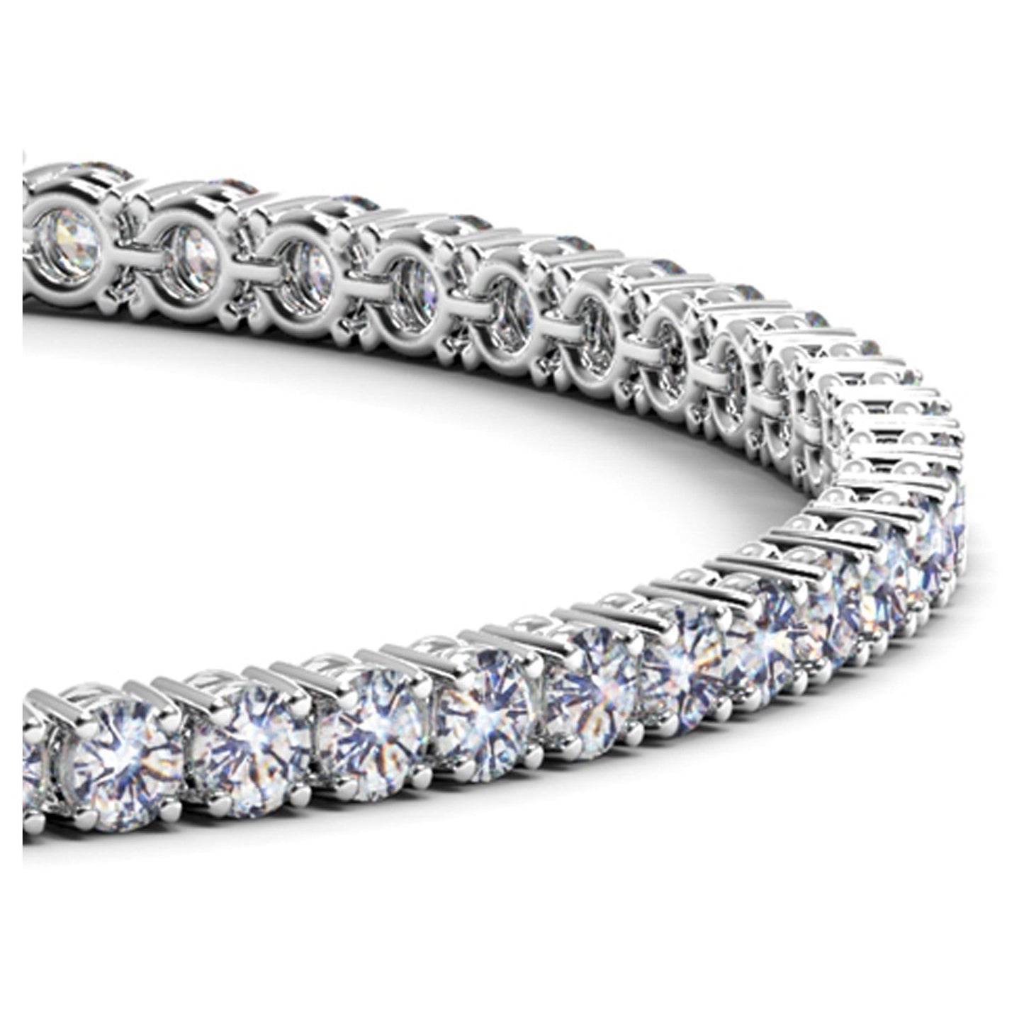 Lab Grown Diamond Tennis Bracelet in 14k White Gold