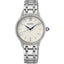 Reloj de acero inoxidable para mujer Seiko con esfera blanca