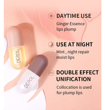 DEROL Ginger Mint Lip Plumper Cross-Border Increase Moisturizing Moisturizing Lip Set Box Lip Plumper - Korvel