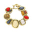 Colorful natural stone crystal glass exaggerated bracelet women's high-end accessory - Korvel