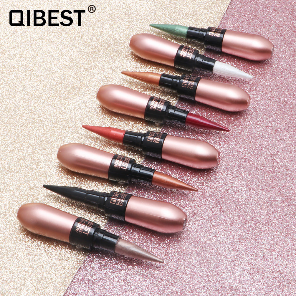QIBEST Charm Lápiz de Ojos y Sombra de Ojos de Doble Uso