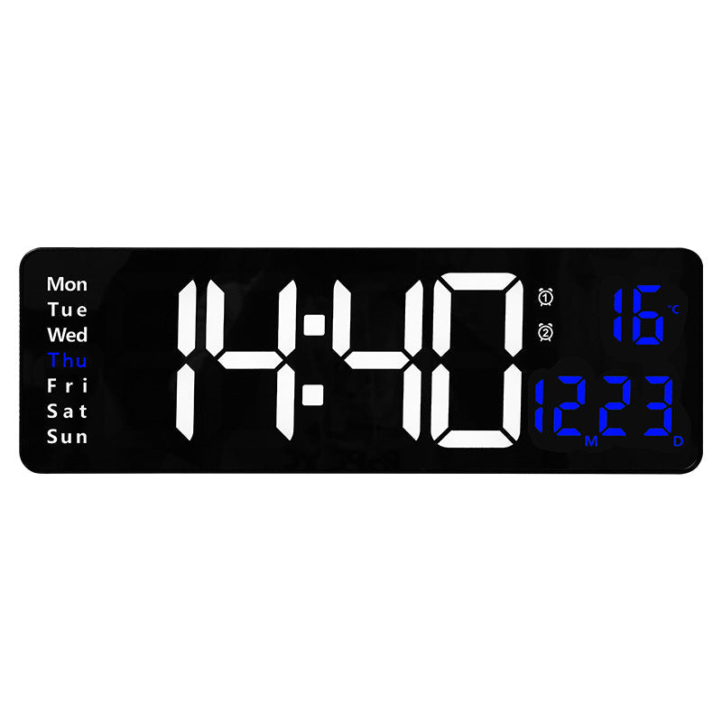 Large LED Digital Wall Clock with Remote Control