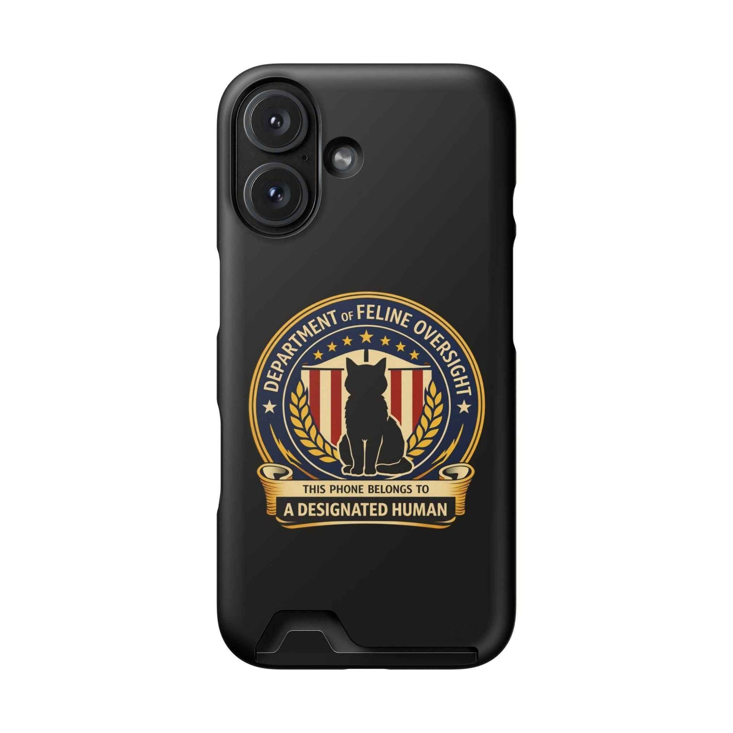 Department of Feline Oversight MagSafe iPhone Case - Designated Human Edition