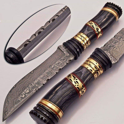 Exquisite Handmade Damascus Steel Hunting Knife - Korvel