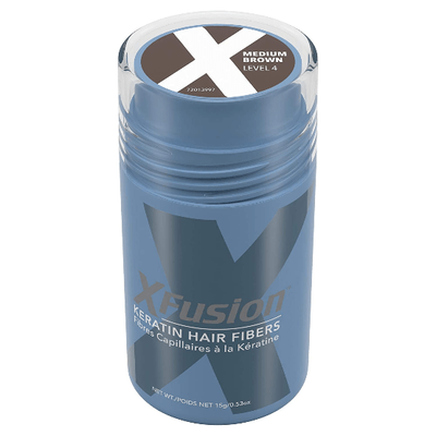 XFusion Keratin Hair Fibers - Medium Brown, 0.53 oz