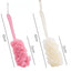 Long handled large bath brush, long handled scrubbing bath tool, flower bath brush, scrubbing bath brush, scrubbing bath ball, s - Korvel
