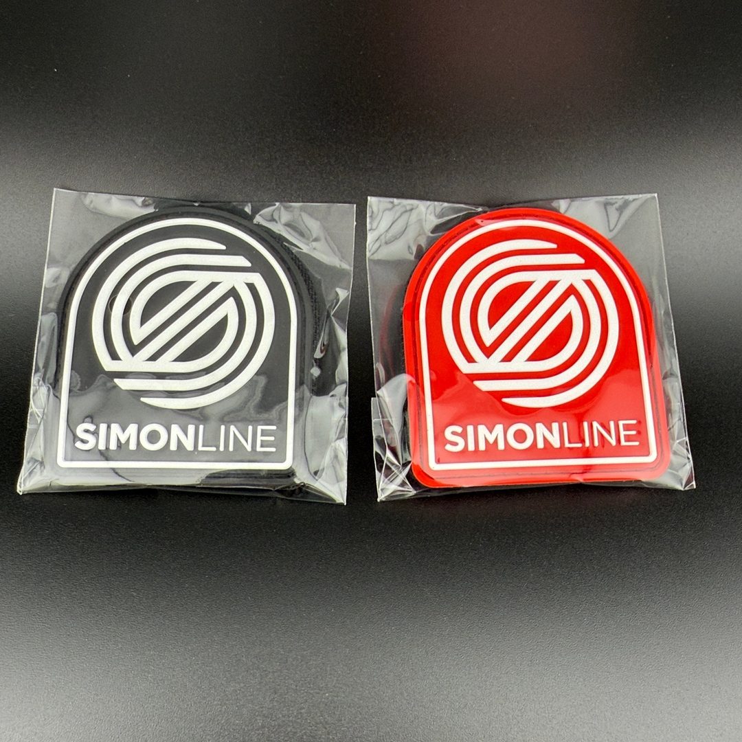 Parche de PVC Simon Line con respaldo de gancho y bucle