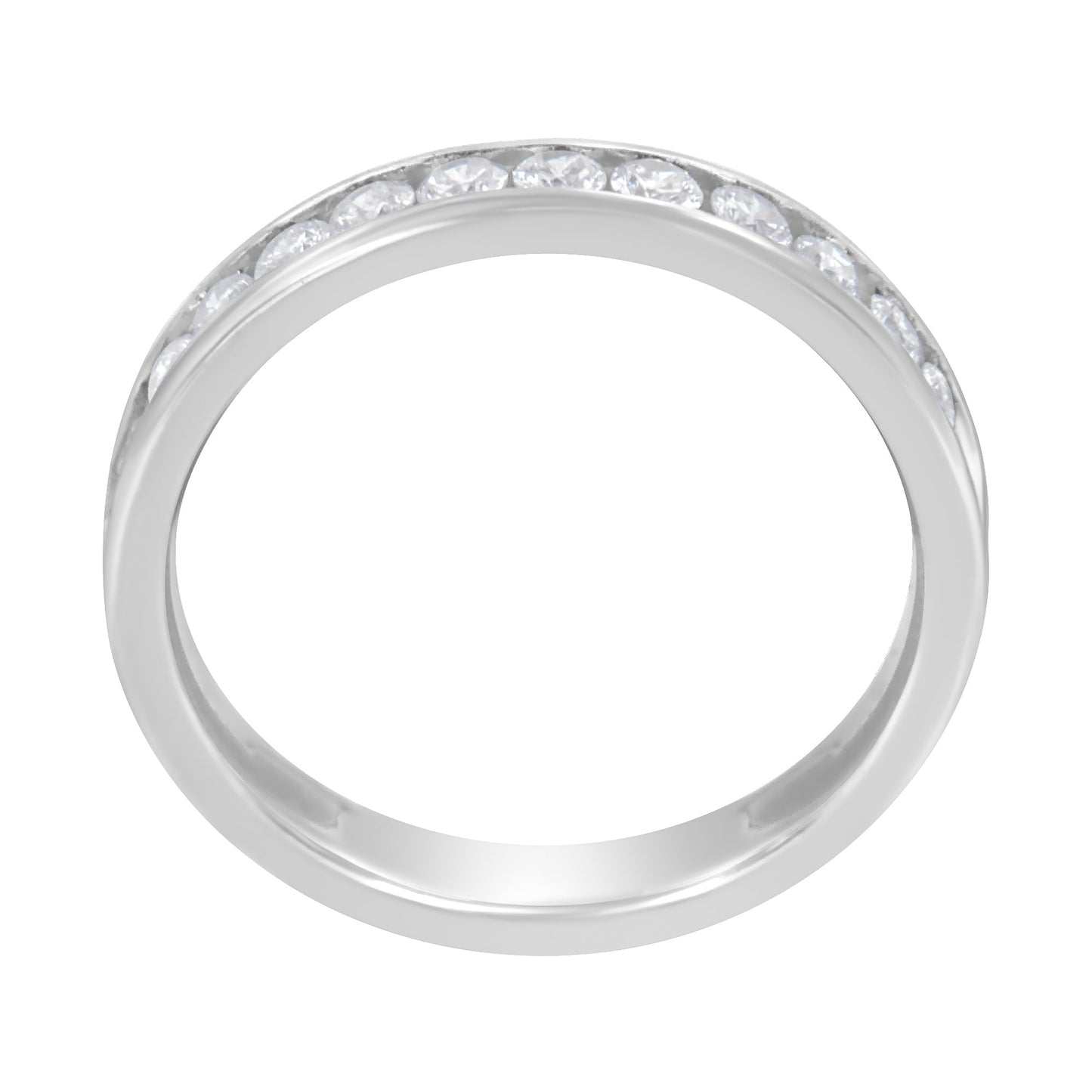 Bague en or blanc 14K avec diamants de 1/2 cttw - Taille 7