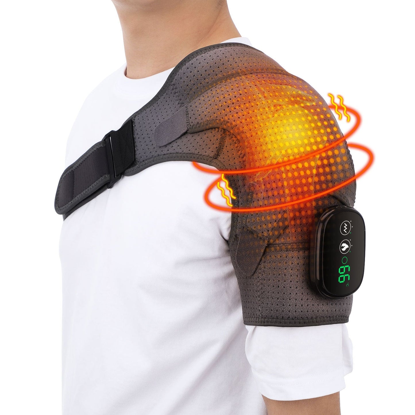 USB Rechargeable Electric Heating Shoulder Massage Belt