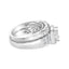 Sterling Silver 1.0 Cttw Diamond Bridal Engagement Ring Set