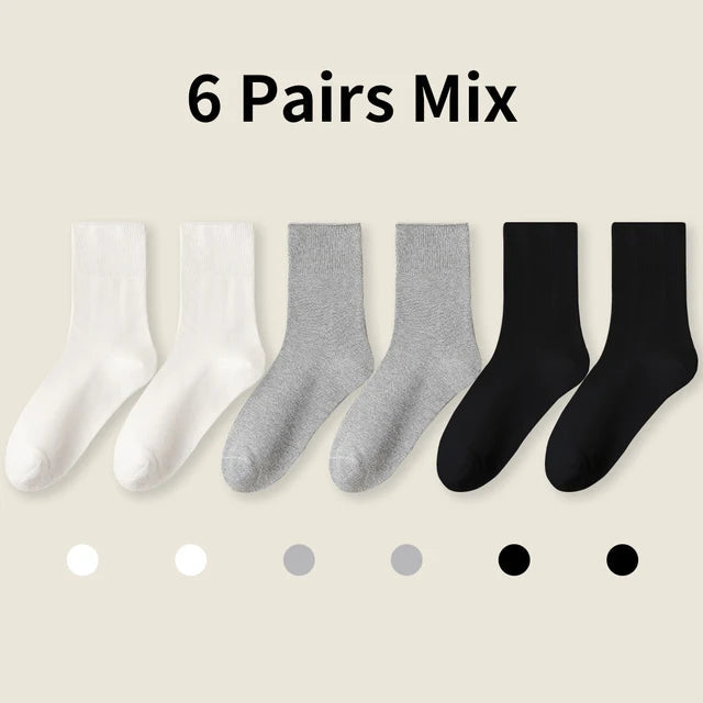 Pure cotton socks with loose cuffs for men and women - Korvel