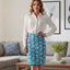 Brain & Lightning Pencil Skirt — Quiet Power Edition