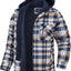 Men's Plaid Hooded Coat - Stylish Winter Outerwear