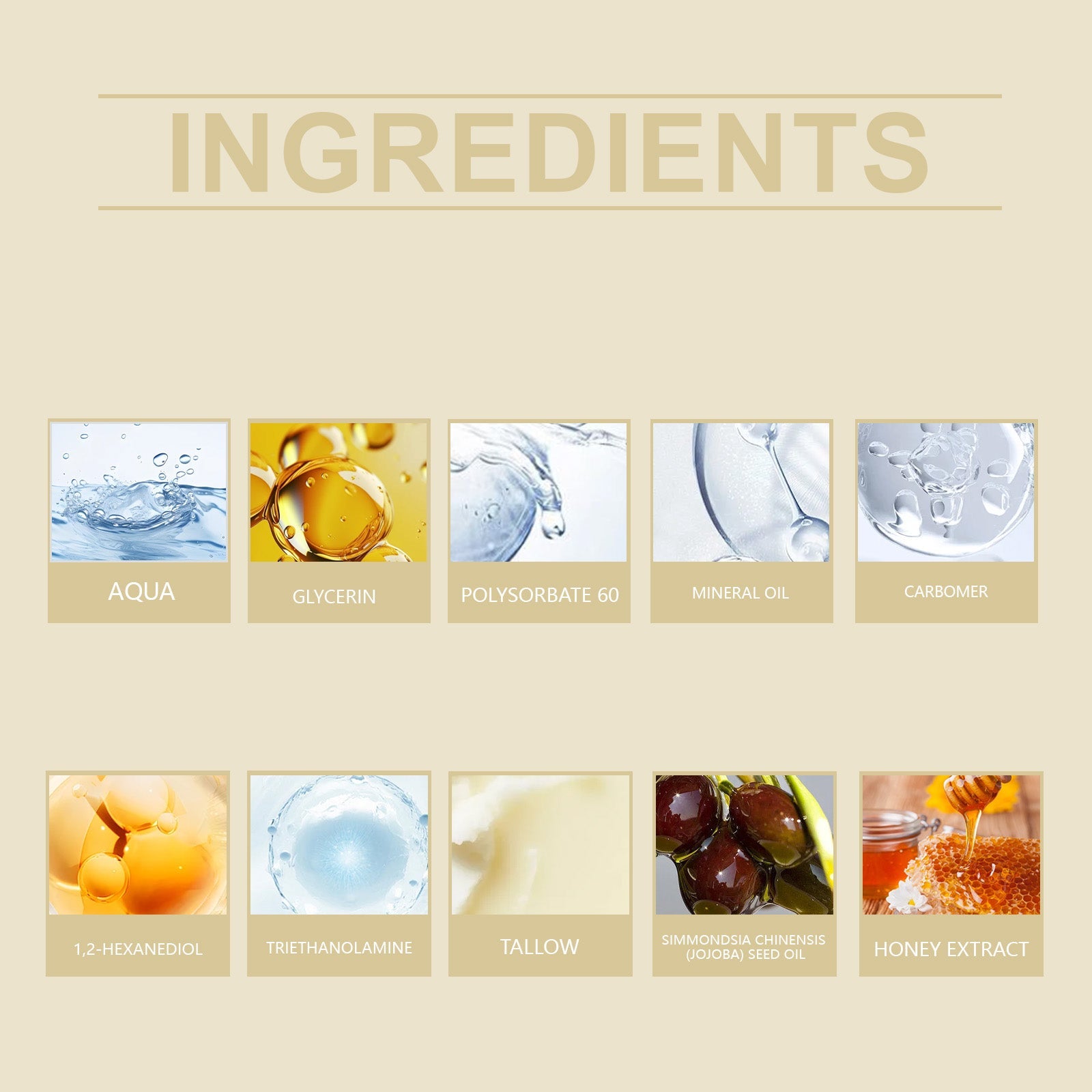 Tallow Moisturizing And Soothing Face Cream Butter Honey Moisturizing Cream Hydrating Cream Skin Lotion - Korvel