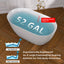51 Inch Acrylic Freestanding Bathtub Contemporary Soaking White Tub with Overflow and Pop-up Drain Glossy White - Korvel