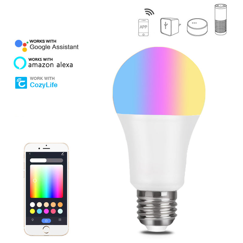 Bombilla LED inteligente WiFi con control de Alexa y atenuación