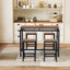 TREXM 5-Piece Compact Bar Table Set - Modern Industrial Design