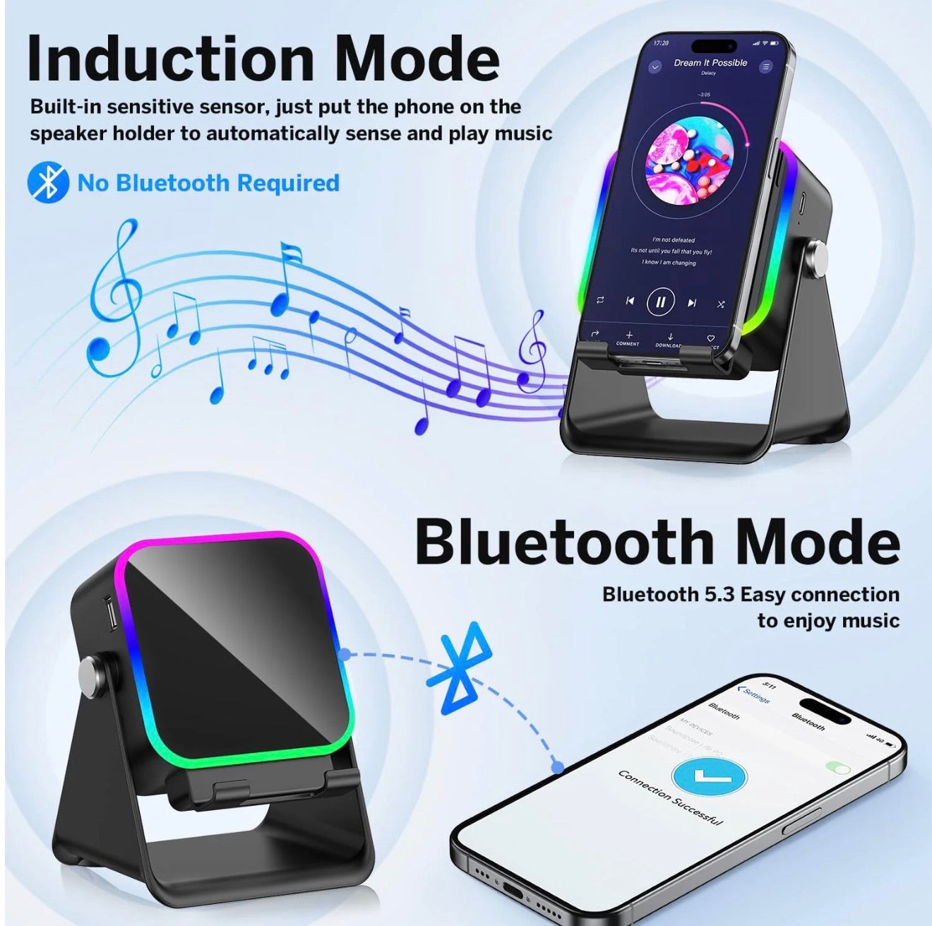 GlowAmp 5-in-1 Speaker Stand - Korvel