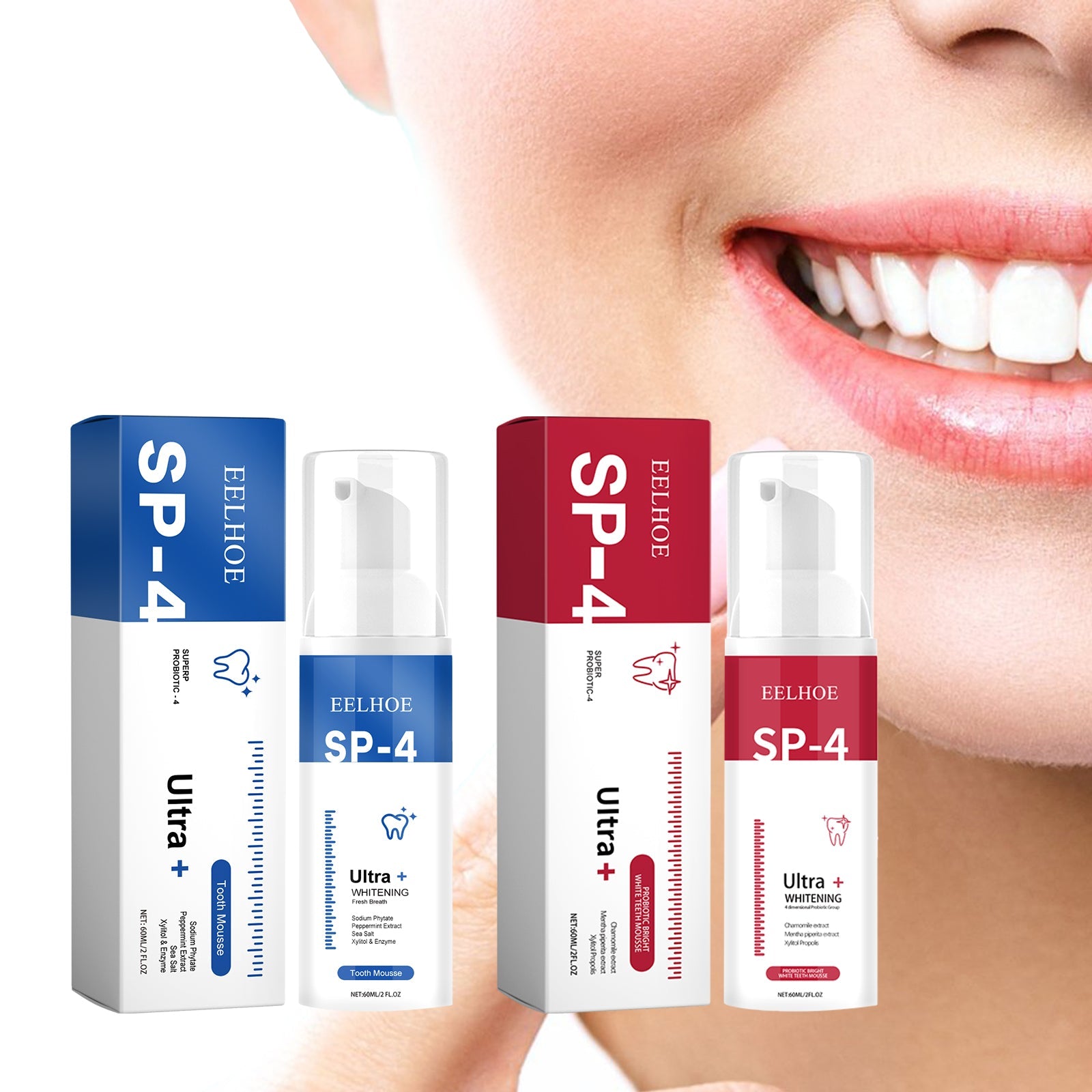 Fresh Breath Tooth Mousse, Teeth Cleaning Odors Teeth Yellow Stains Tartar Beauty Dental Care - Korvel