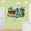 Minecraft run away My World Wall Stickers Living Room Children's Room Removable Decorative PVC Stickers - Korvel