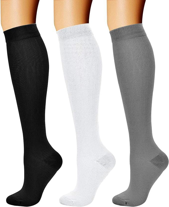 Sports pressure socks long tube socks calf socks compression socks skipping rope elastic cycling socks - Korvel