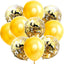 Moon Castle Party Celebrates Latex Balloon Transparent Paper Shard Glitter Balloon Set - Korvel