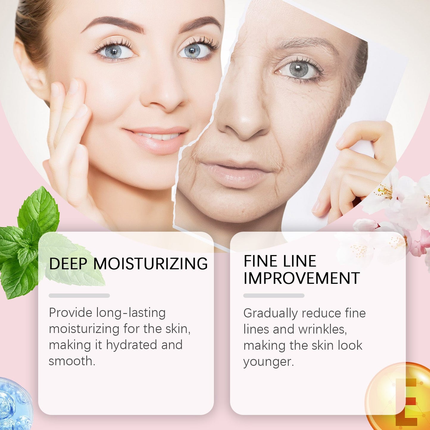 Facial Moisturizing Essential Oil, Moisturizing And Nourishing Facial Firming Care Essential Oil Soft And Moisturizing Skin - Korvel