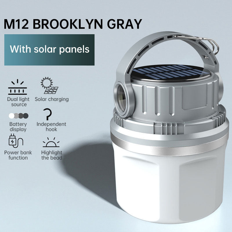 Outdoor Camping Light Solar Charging Camping Light LED Bulb Household Emergency Light - Korvel