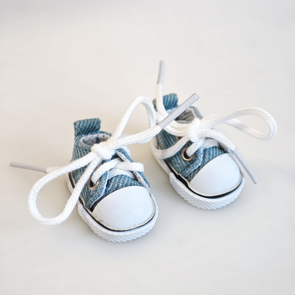 Party Shoes DIY Accessories Labubu Baby Clothes Labubu Rubber Macaron Shoes Fabric One Plush Second Generation - Korvel