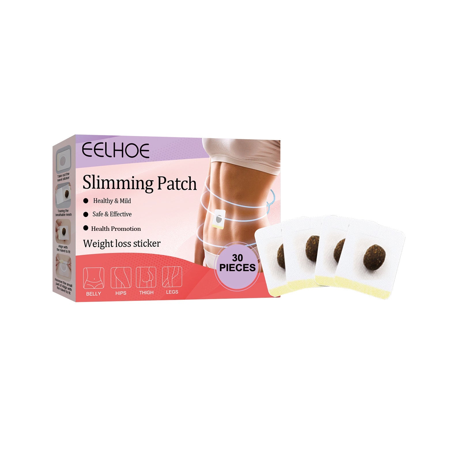 Slimming Patch, Lazy Slimming Body Sculpting Body Belly Button Tight Belly Button Pill Belly Belly Thighs - Korvel