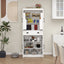 Elegant 71" Kitchen Pantry Storage Cabinet with Adjustable Shelves
