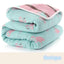 Premium Muslin Cotton Baby Receiving Blanket - 6 Layers Thick