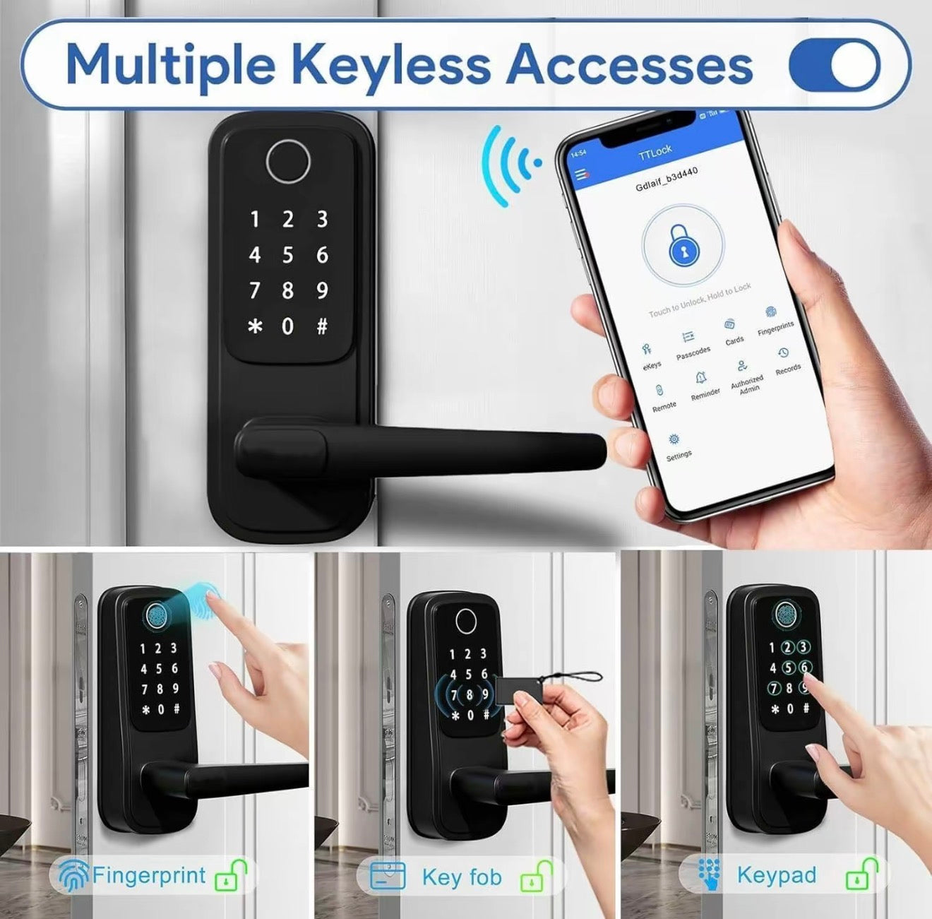 Cerradura Inteligente SecureTouch - Solución de Entrada Sin Llave