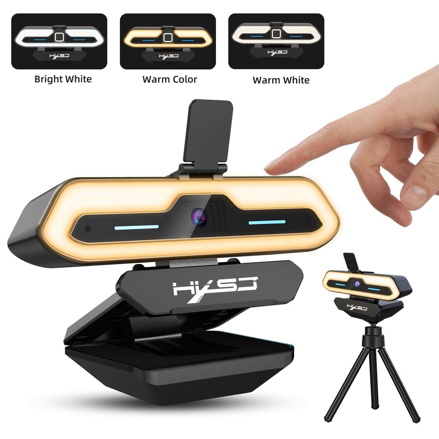 Computer camera with built-in microphone, AF autofocus, USB high-definition night vision, live streaming, video conferencing, online courses - Korvel