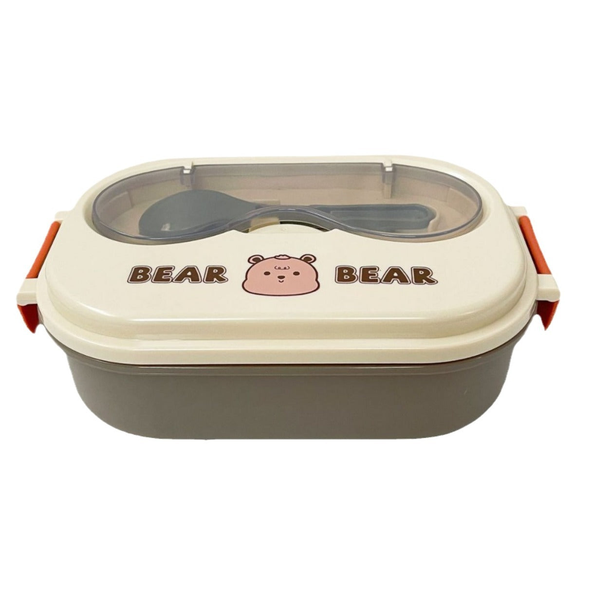 Cartoon cute stainless steel compartment lunch box lunch box fresh-keeping box - Korvel