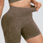 Shorts Actifs Taille Haute Lavés
