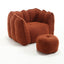 Soft Bean Bag Chair with High Resilient Foam(Chips)for living room and bedroom Comfortable Square Lazy Sofa with  Footstool - Korvel