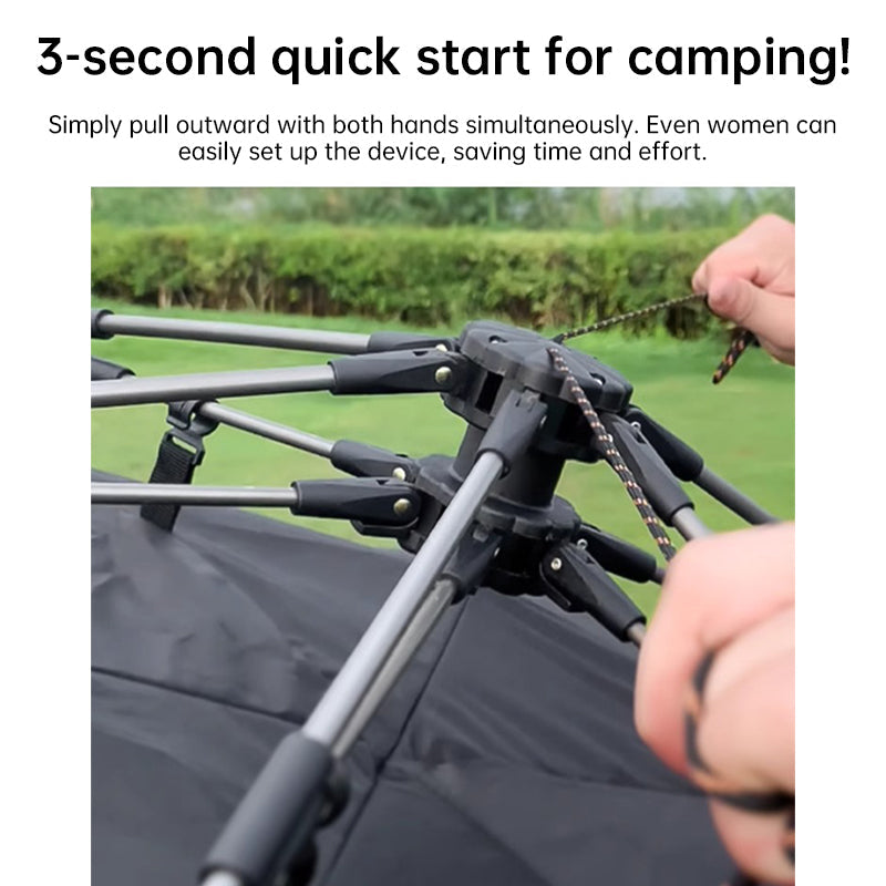 Premium Outdoor 3-4 Person Quick-Set Pop-Up Tent