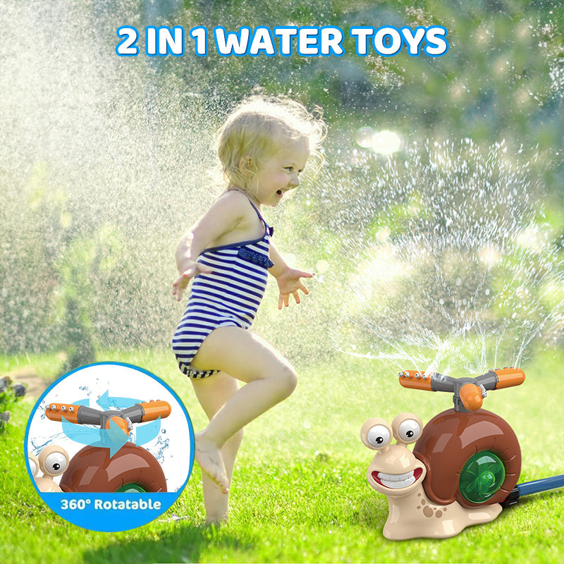 Cartoon snail sprinkler for boys and girls, summer garden lawn, water - spraying toys, fun pool party, backyard - Korvel